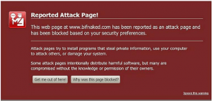 WordPress Security Site blocked by Firefox.